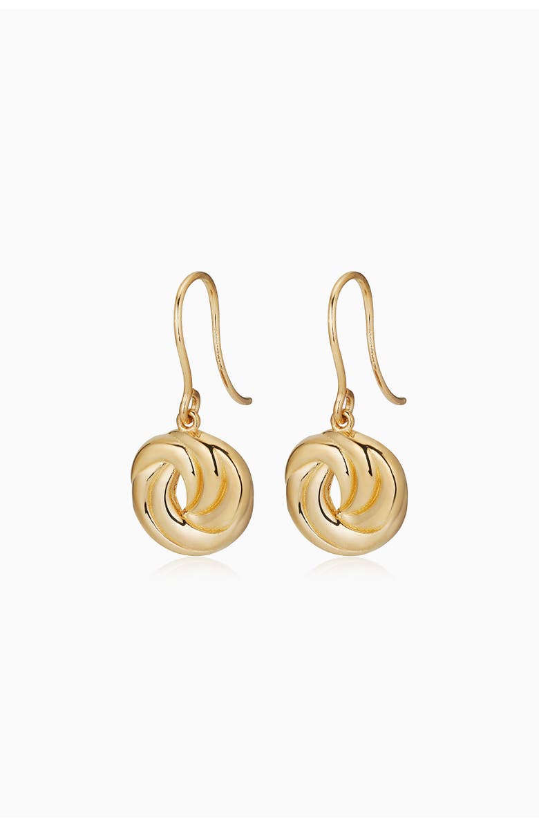 Oradina 14K Yellow Gold Infinite Love Drop Earrings, Alternate, color, Yellow Gold