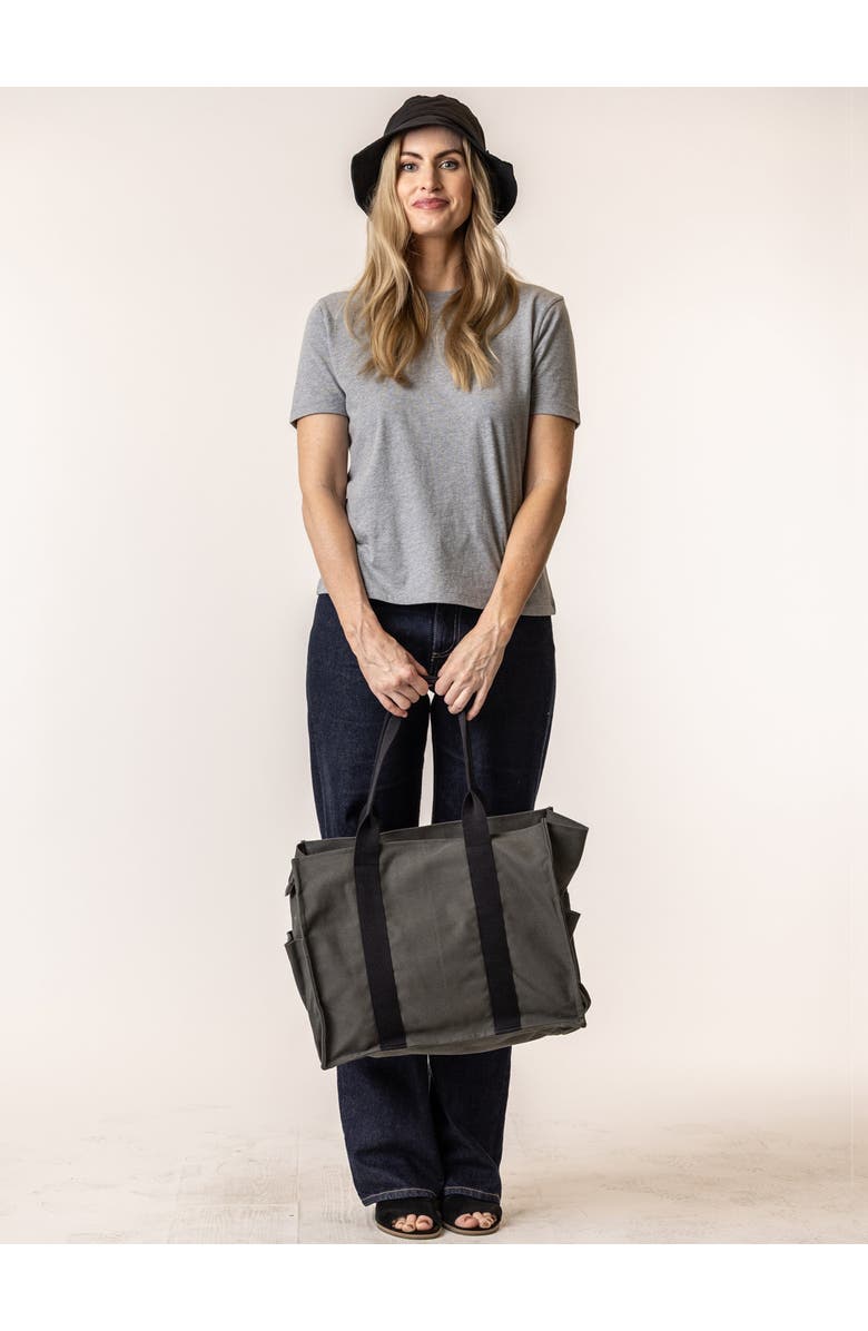 Terra Thread Organic Cotton Everyday Canvas Tote, Alternate, color, Charcoal Grey