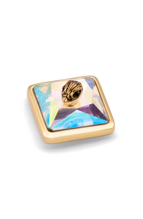 Kurt Geiger London Eagle Square Stud Earrings In Multi