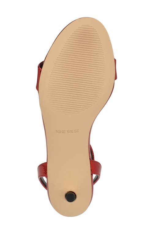 Shop Nine West Anny Sandal In Medium Red 610
