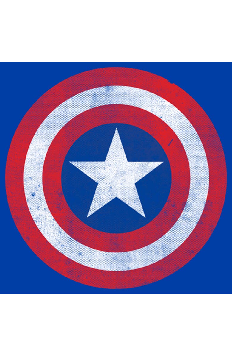 Marvel Men's Marvel Captain America Classic Shield  Graphic T-Shirt, Alternate, color, Royal Blue