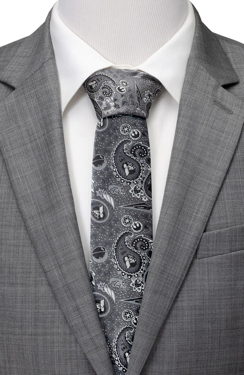 Cufflinks, Inc. Darth Vader Paisley Tie, Alternate, color, Gray
