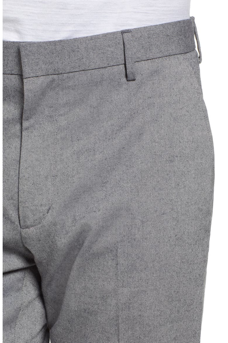 Slim Straight Leg Textured Chinos, Alternate, color, GREY SHADE