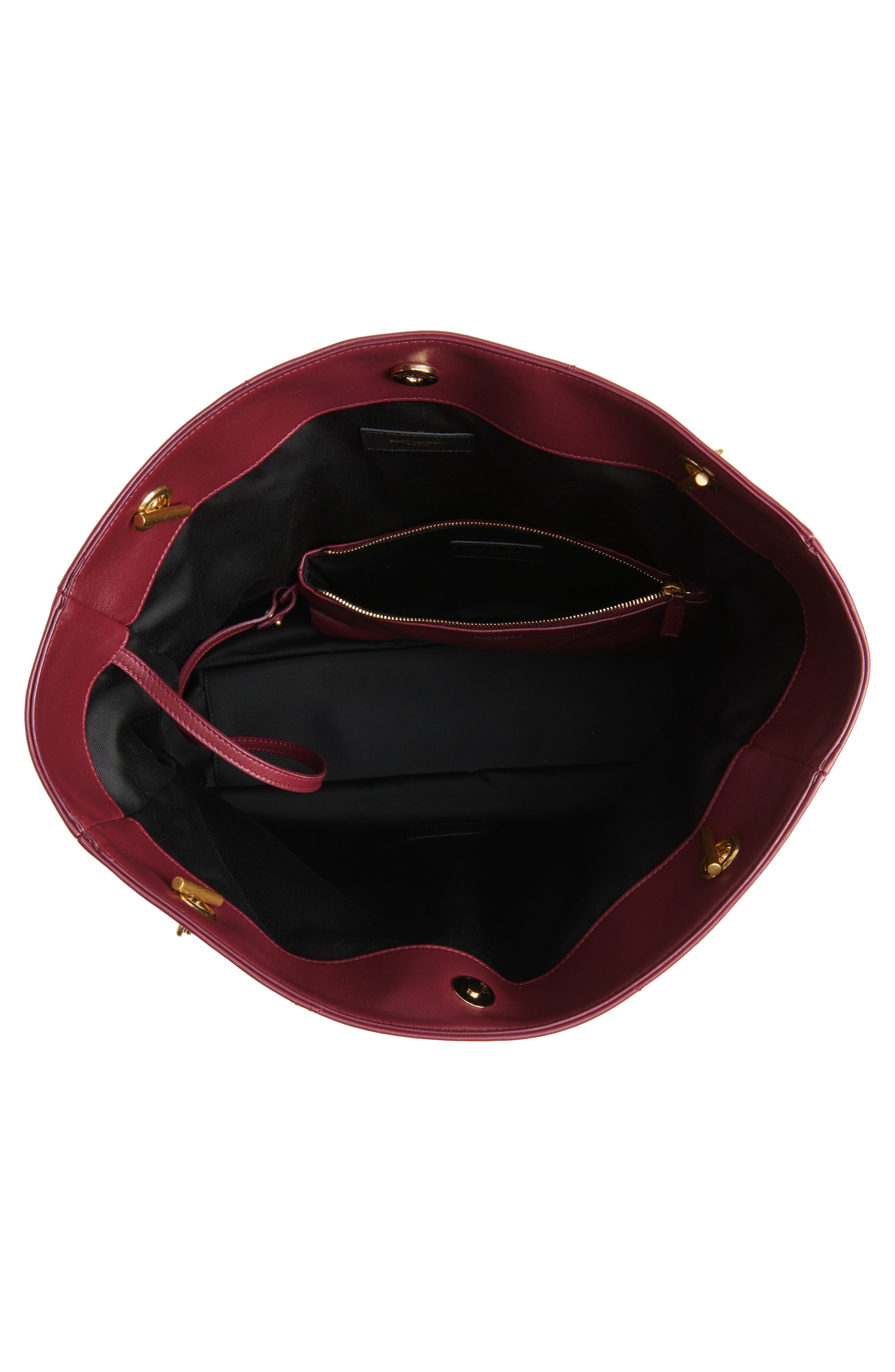 Saint Laurent Jamie 4.3 Patchwork Leather Shopper, Alternate, color, 