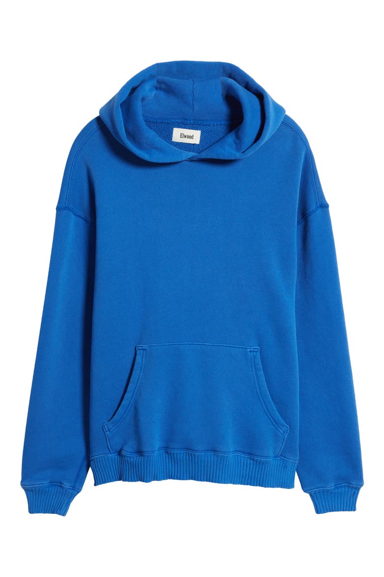 Core Oversize Organic Cotton Brushed Terry Hoodie, Alternate, color, VINTAGE COBALT