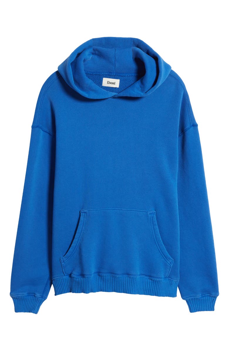 Elwood Core Oversize Organic Cotton Brushed Terry Hoodie, Alternate, color, Vintage Cobalt