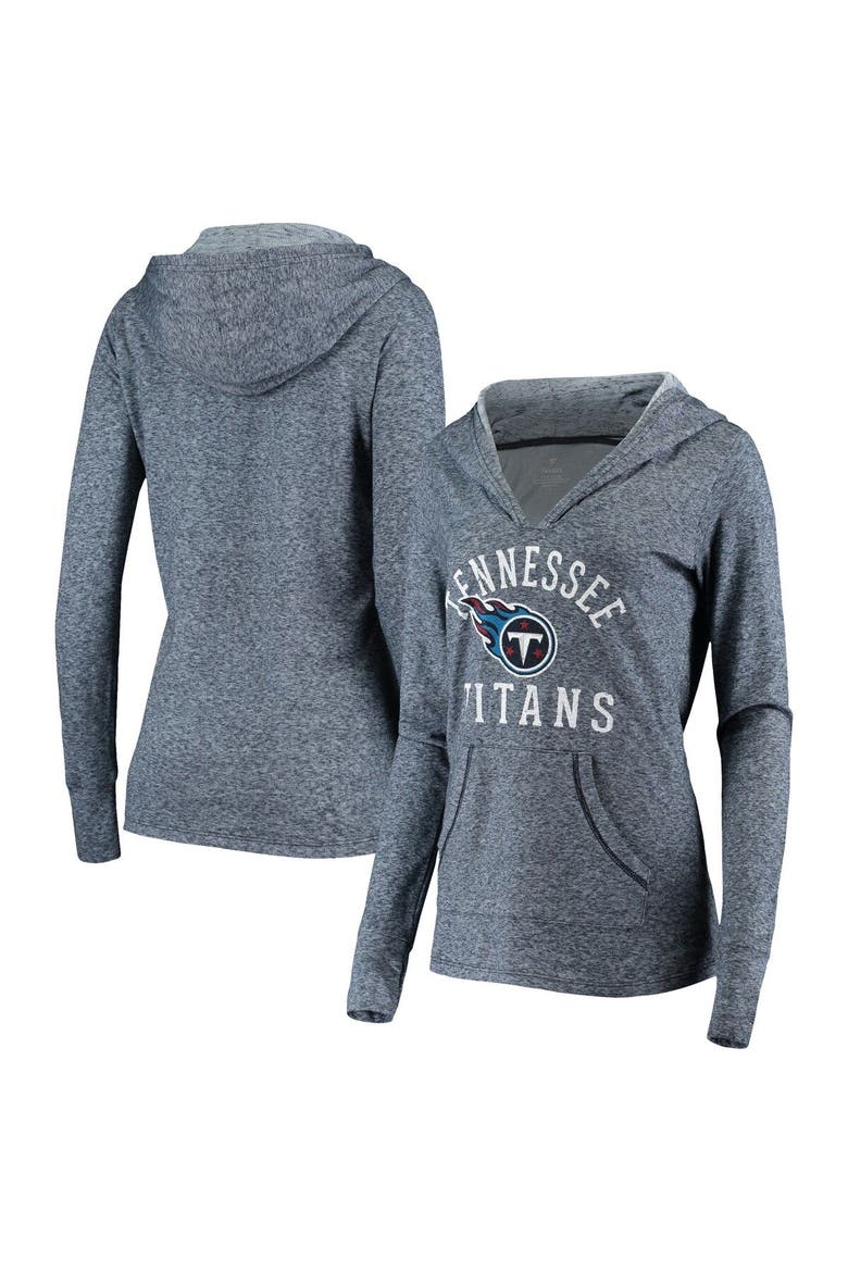 Women's Fanatics Branded Navy Tennessee Titans Doubleface Slub Pullover Hoodie, Main, color, Navy