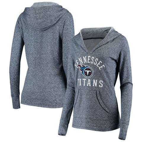 Women's Fanatics Branded Navy Tennessee Titans Doubleface Slub Pullover Hoodie