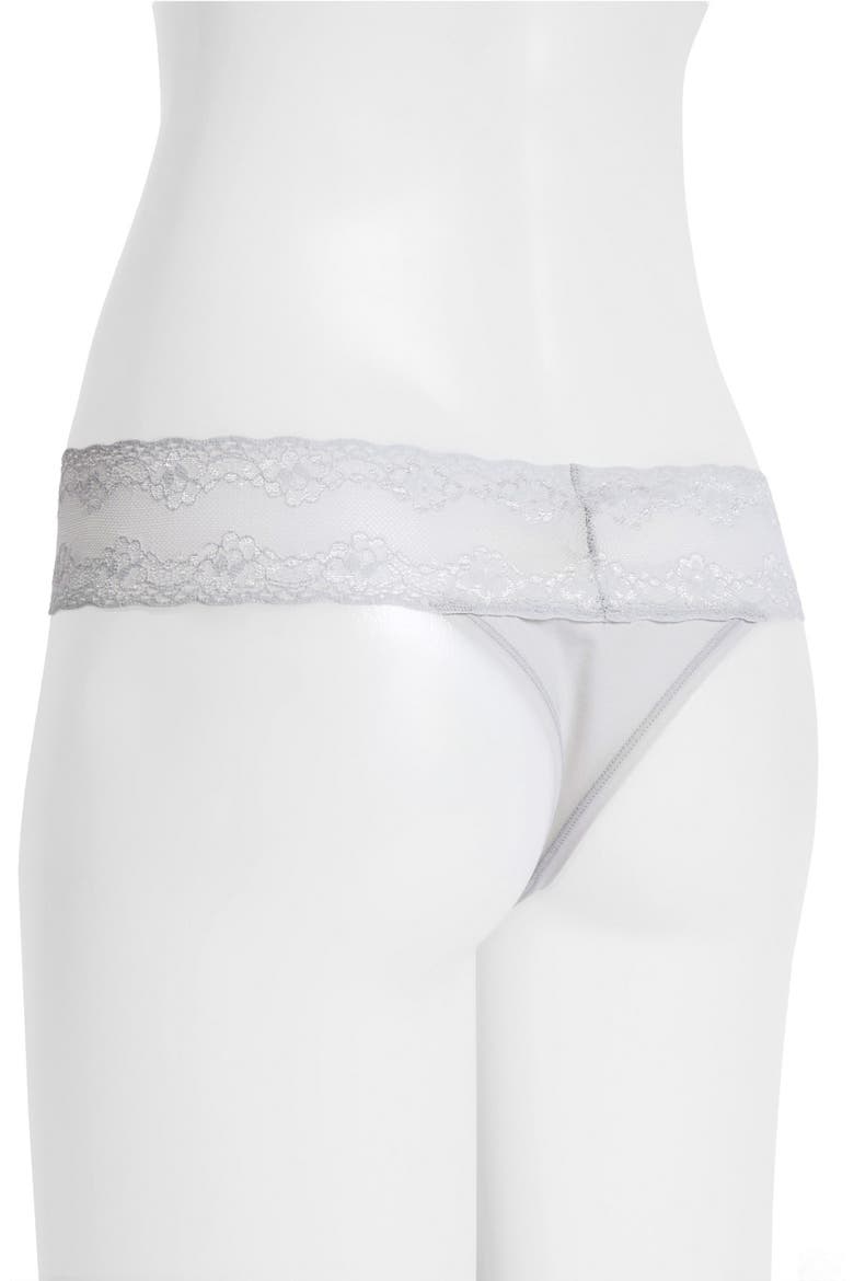 Bliss Perfection Thong, Alternate, color, DOVE GREY