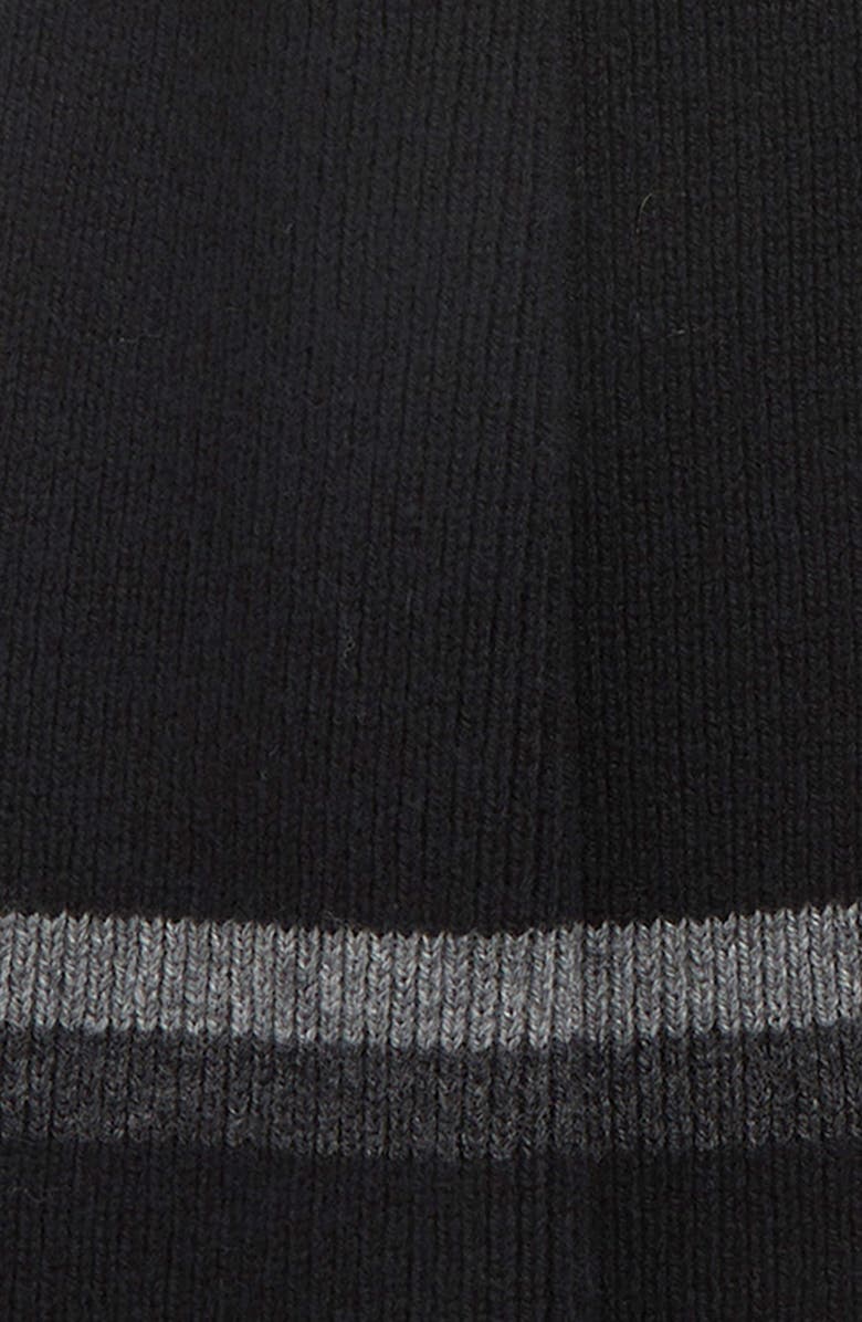 Robert Barakett Tipped Wool and Cashmere Scarf, Alternate, color, Black