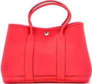 Pre-Owned Hermes Garden Party Tote Leather 30