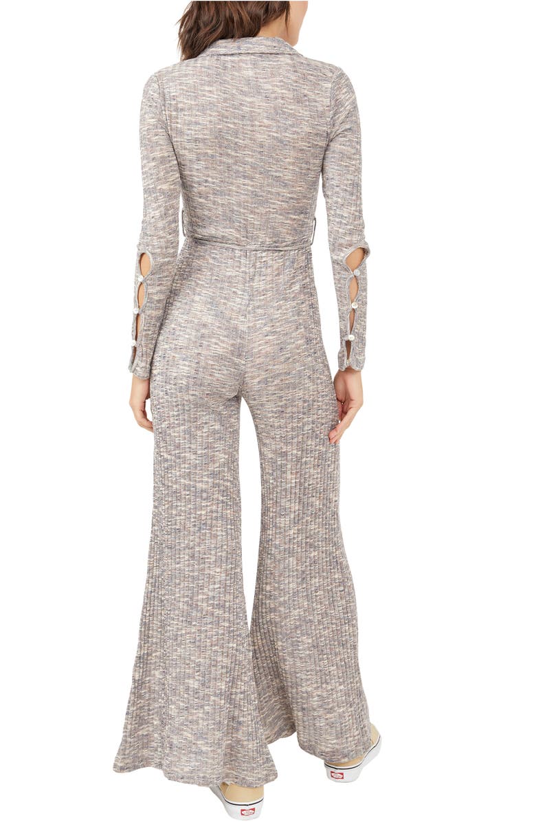 Free People In Space Tie Waist Wide Leg Jumpsuit, Alternate, color, 