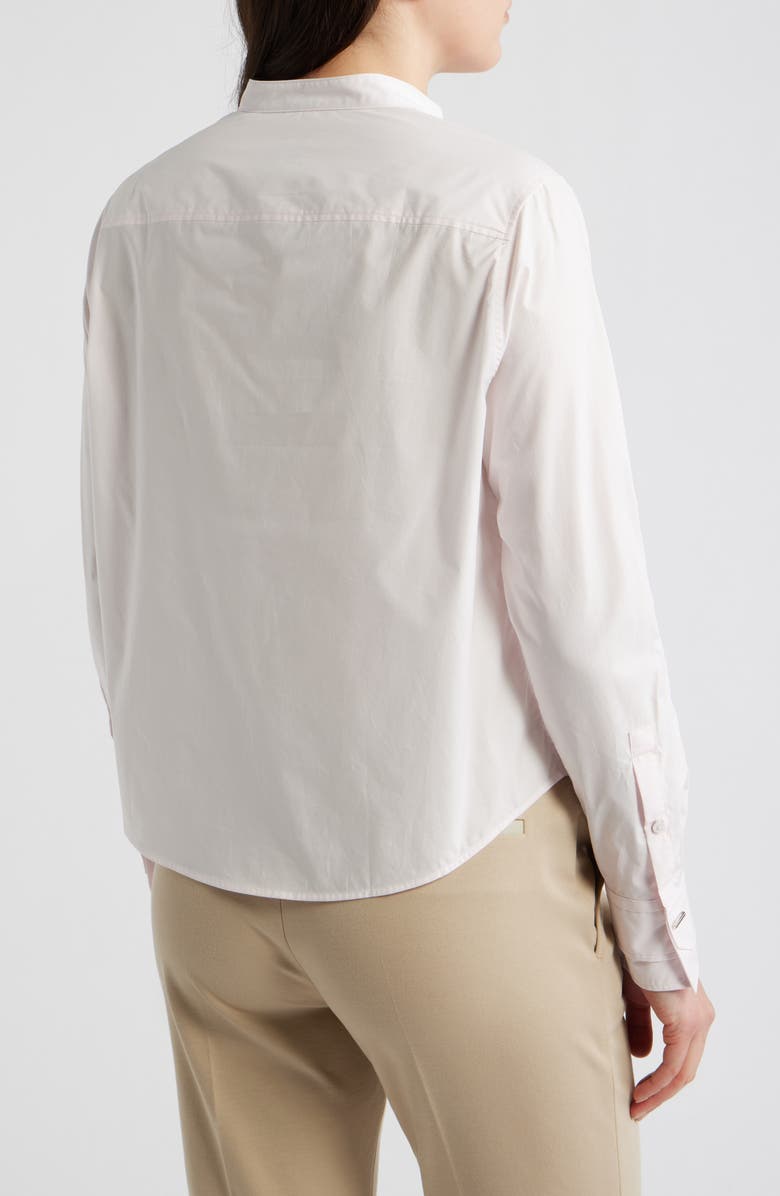 BOSS Bertyna Cotton Poplin Button-Up Shirt, Alternate, color, Ocean Rose
