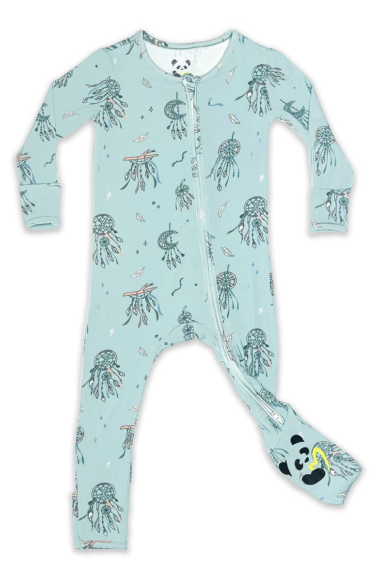 Bellabu Bear Kids' Fitted One-Piece Convertible Pajamas, Main, color,