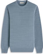 Bugatchi Textured Cotton & Silk Crewneck Sweater