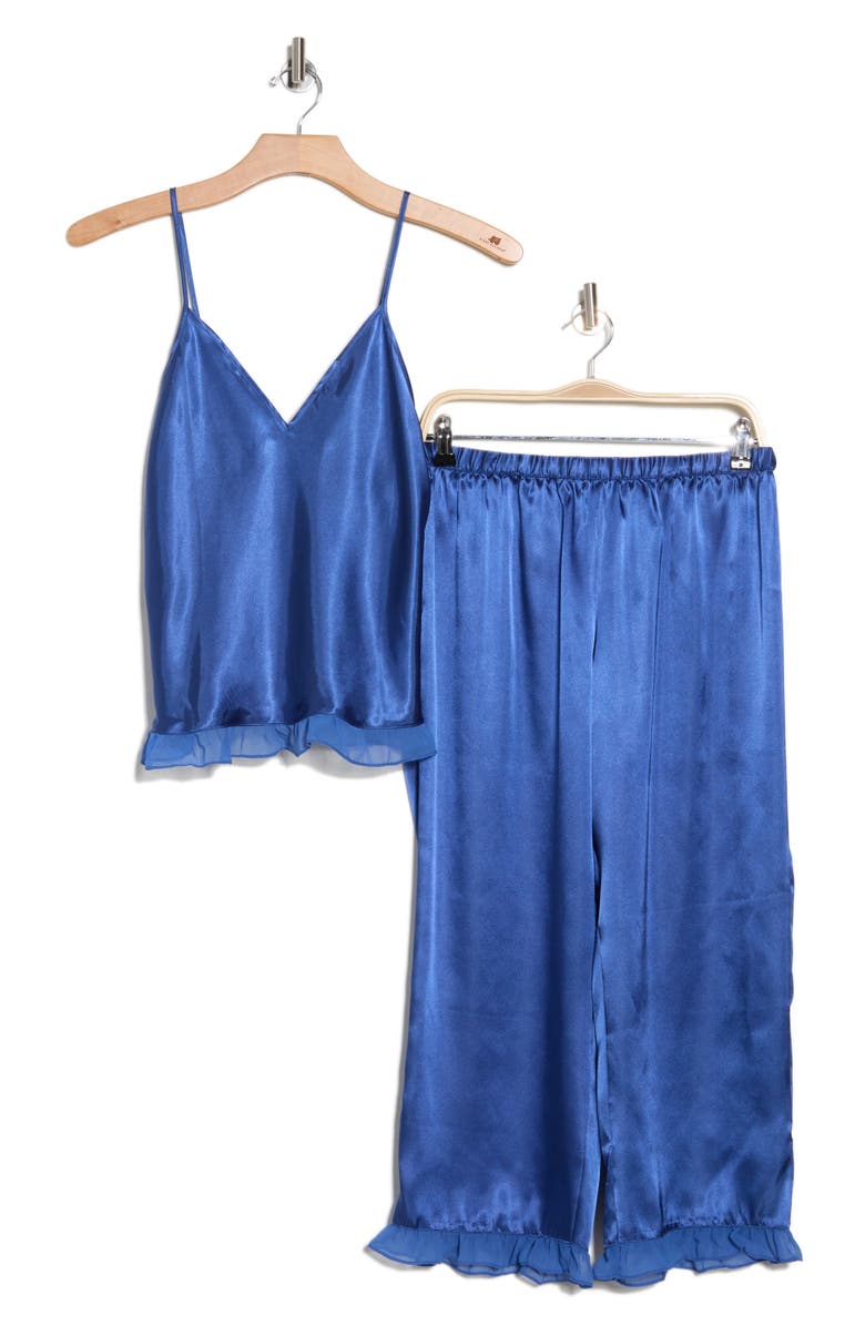 In Bloom by Jonquil Satin Crop Capri Pajamas, Alternate, color, 