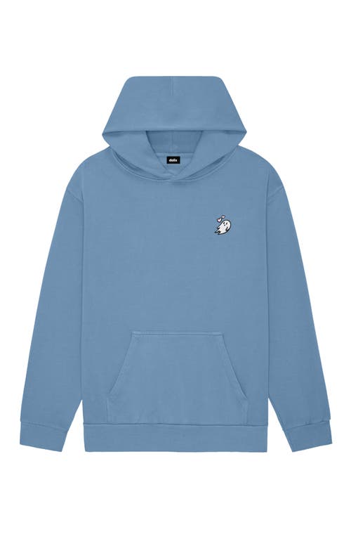 Dalix Womens Heartly Ghost Midweight Fleece Relaxed Hooded Sweatshirt
