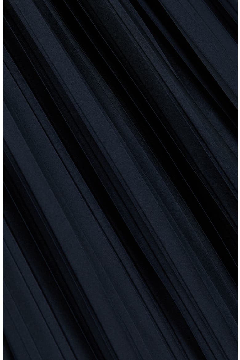 Savannah Pleated Midi Skirt, Alternate, color, NAVY