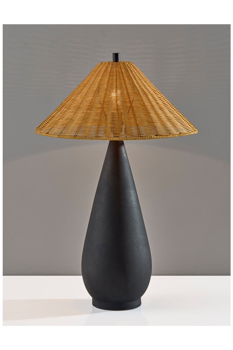 Lorelei Table Lamp, Alternate, color, BLACK