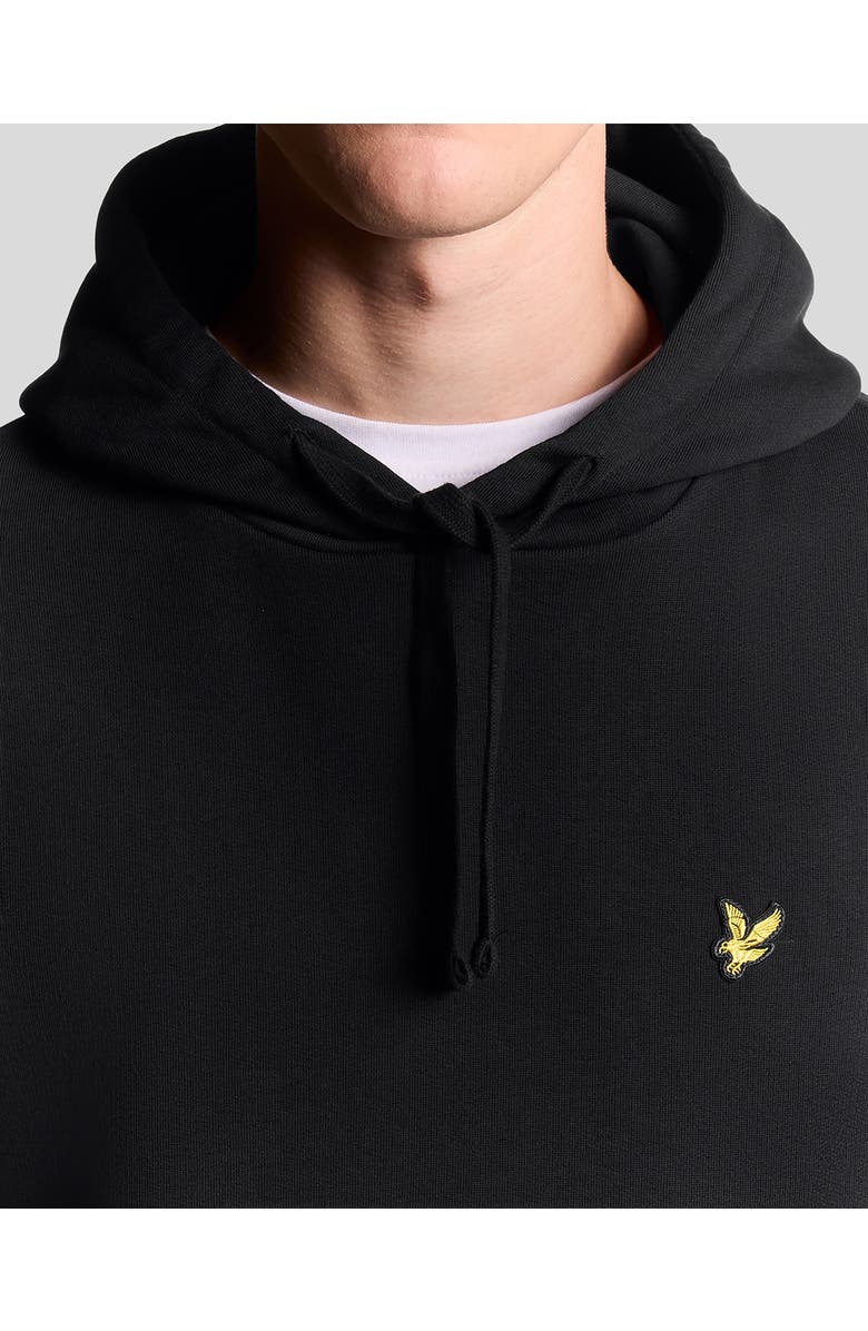 Lyle & Scott Long Sleeve Pull Over Hoodie, Alternate, color, Jet Black