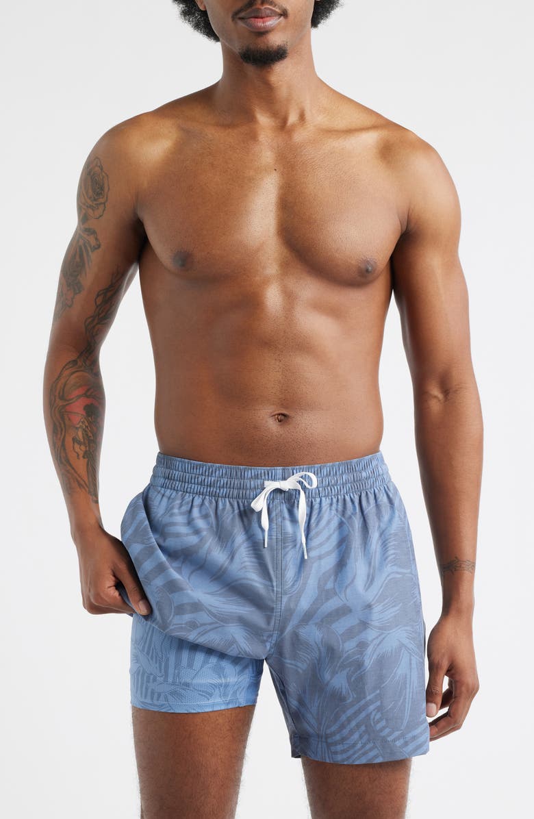 Chubbies Indigo Crazies 5.5-Inch Swim Trunks, Alternate, color, Navy