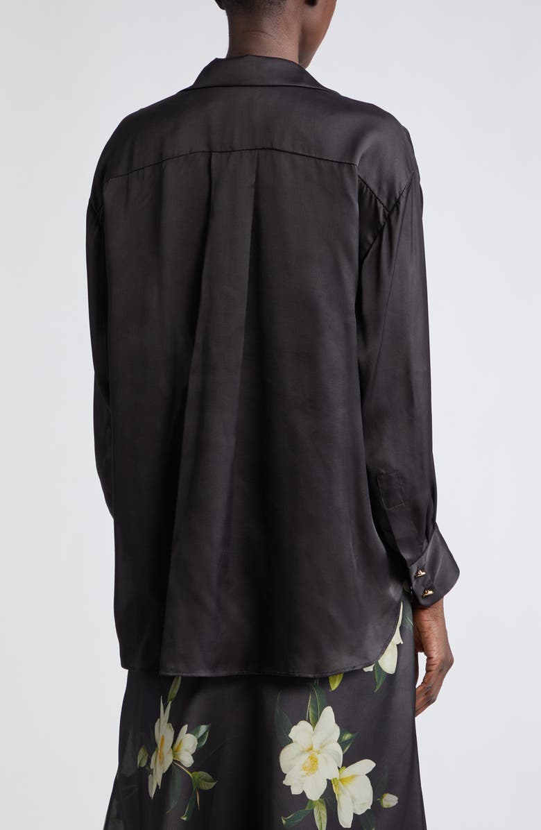 Zimmermann Harmony Floral Print Silk Button-Up Shirt, Alternate, color, 