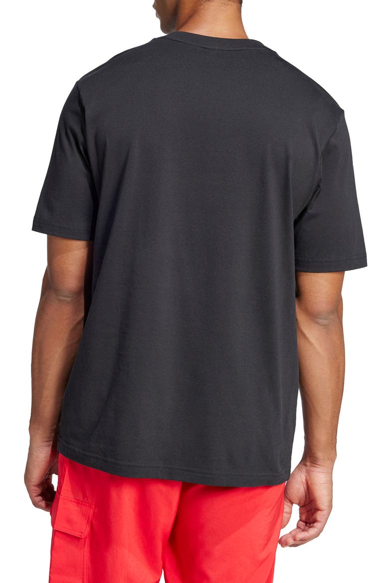 Essentials Linear Jersey Graphic T-Shirt, Alternate, color, BLACK/ WHITE