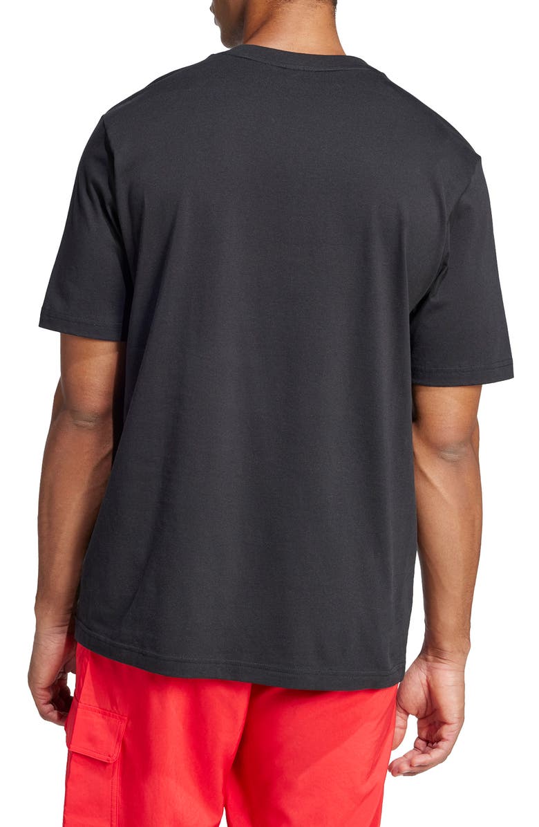 adidas Essentials Linear Jersey Graphic T-Shirt, Alternate, color, Black/ White