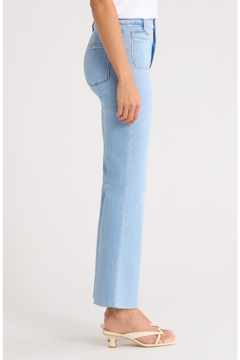 Marlow High Waist Raw Hem Ankle Skimmer Flare Jeans, Alternate, color, JAUNT