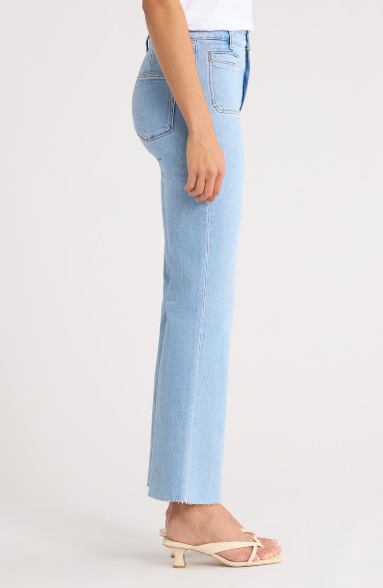 PAIGE Marlow High Waist Raw Hem Ankle Skimmer Flare Jeans, Alternate, color, Jaunt