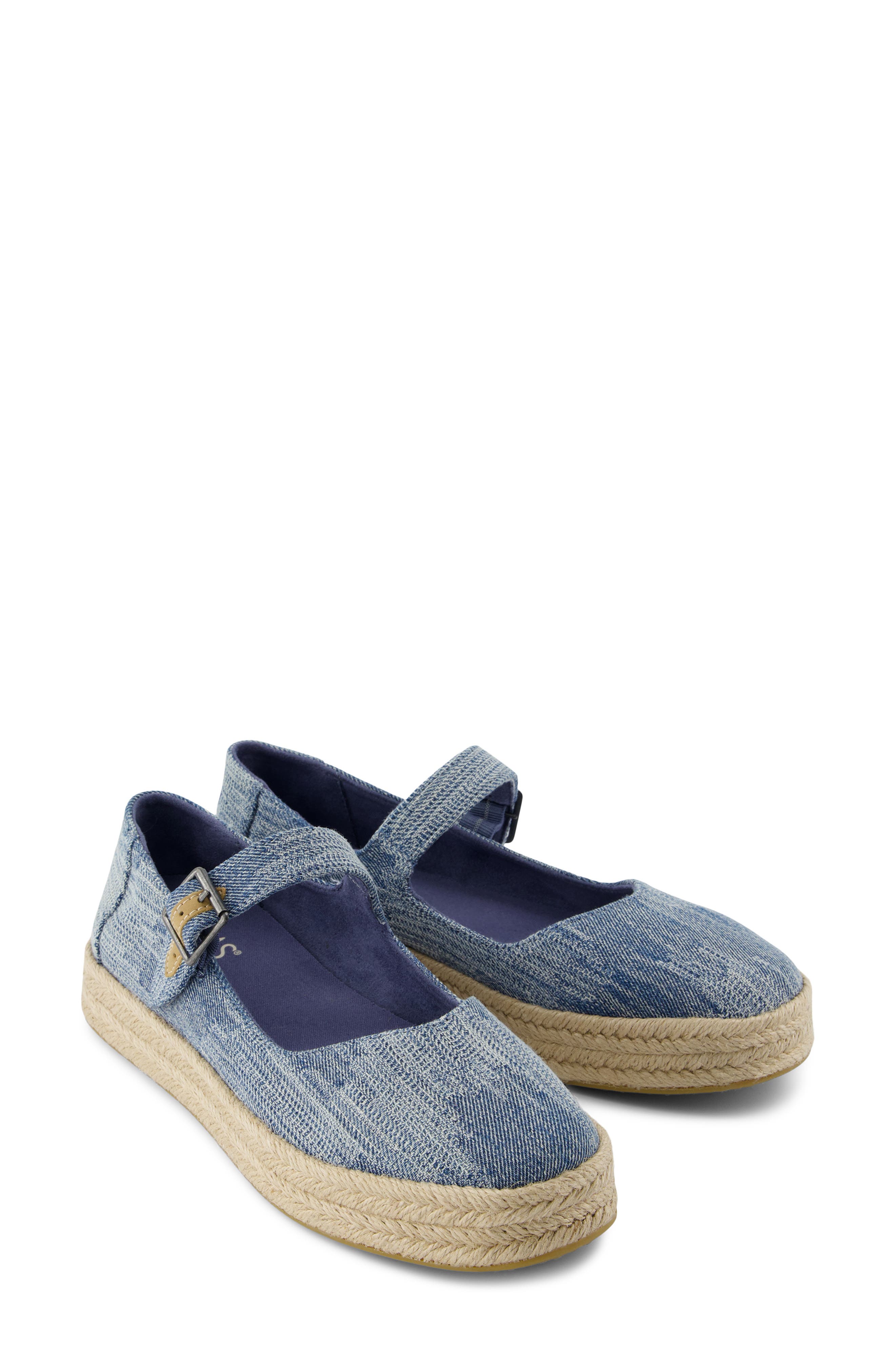 Carolina Espadrille Platform Mary Jane, Alternate, color, BLUE
