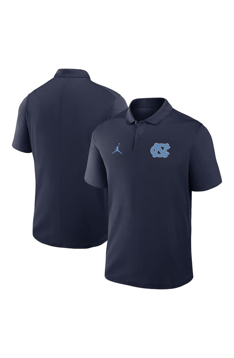 Jordan Brand Men's Jordan Brand Navy North Carolina Tar Heels Primetime Victory Primary Logo Performance Polo, Alternate, color, 