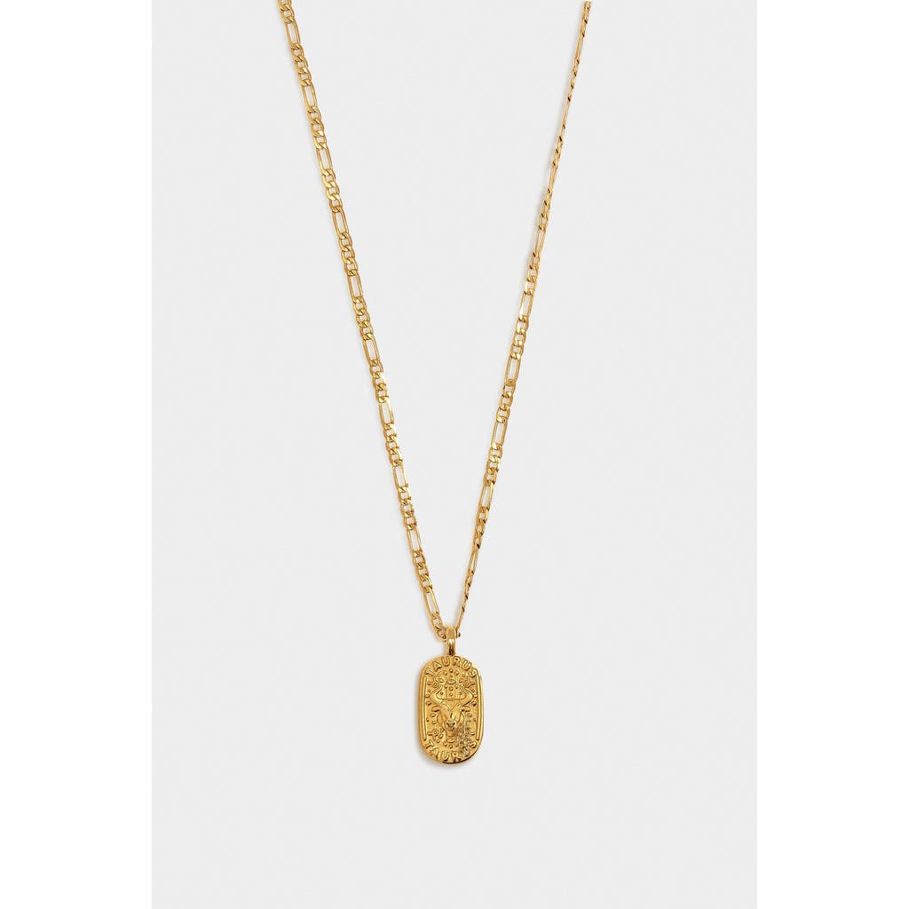 Katie Loxton 'taurus' Waterproof Gold Zodiac Necklace