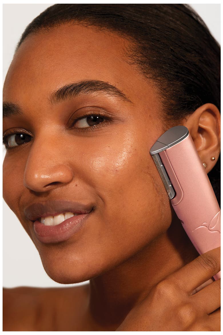 LUXE+ Anti-Aging Sonic Dermaplaning + Peach Fuzz Removal Set $228 Value, Alternate, color, ROSE GOLD