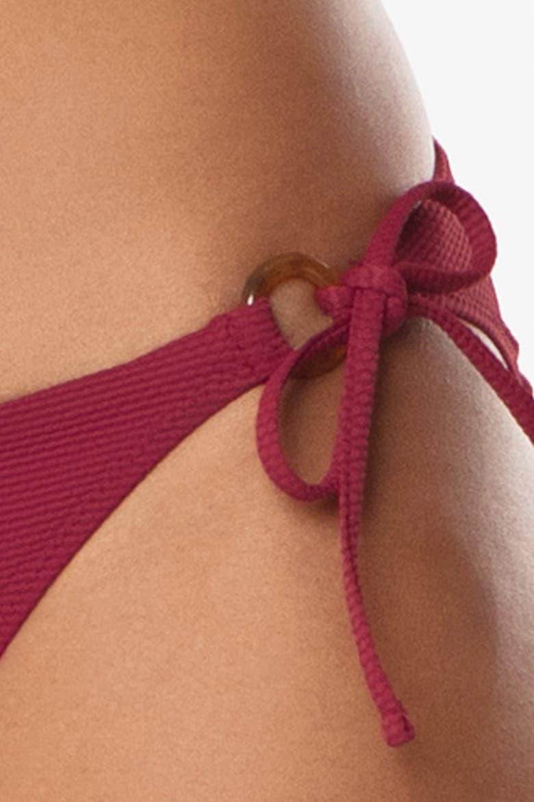 Tortoise Ring String Bottom, Alternate, color, Merlot Cora Texture
