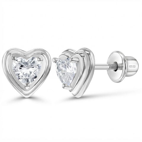 Elevated Heart Girl Earrings