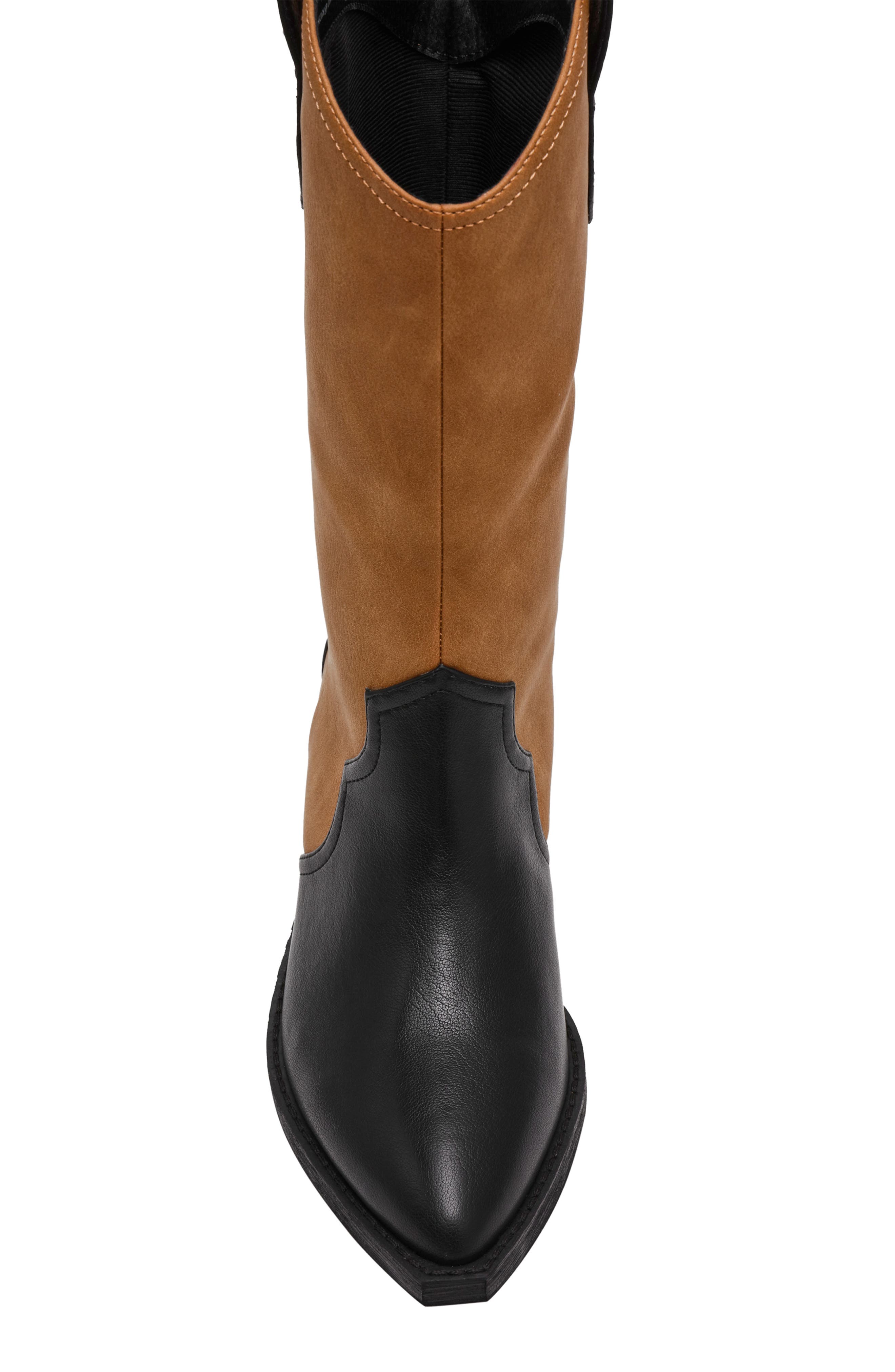 DV by Dolce Vita Korbella Western Boot, Alternate, color, Black Tan