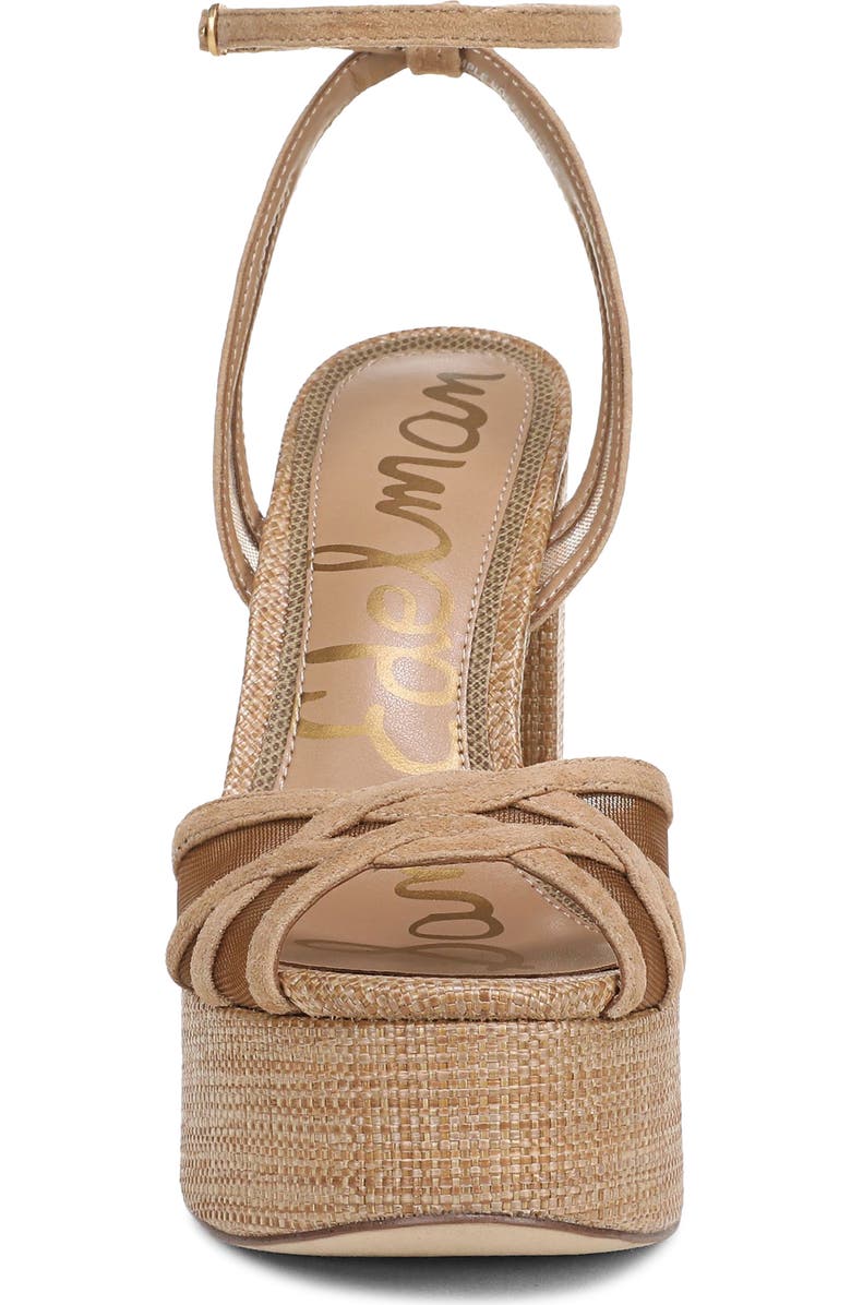 Sam Edelman Sandy Ankle Strap Platform Sandal, Alternate, color, Cyprus Tan