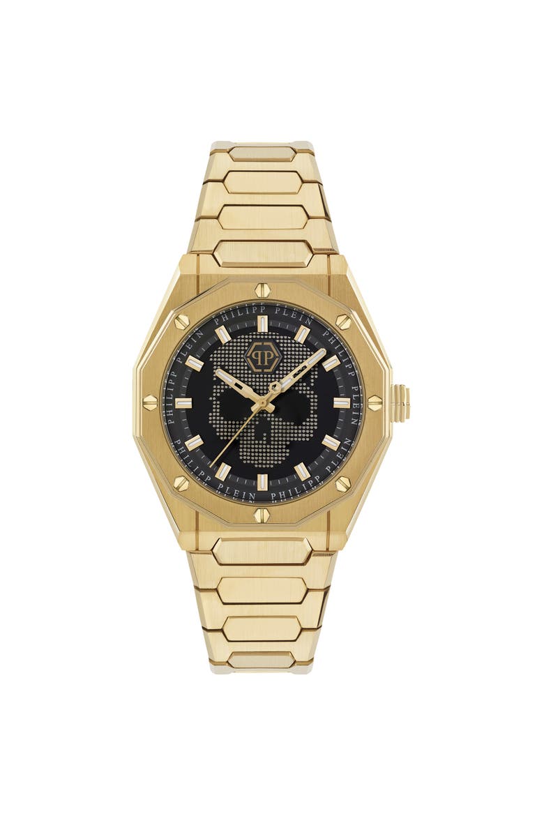 Watches Plein Deluxe Men, Main, color, Gold+Black