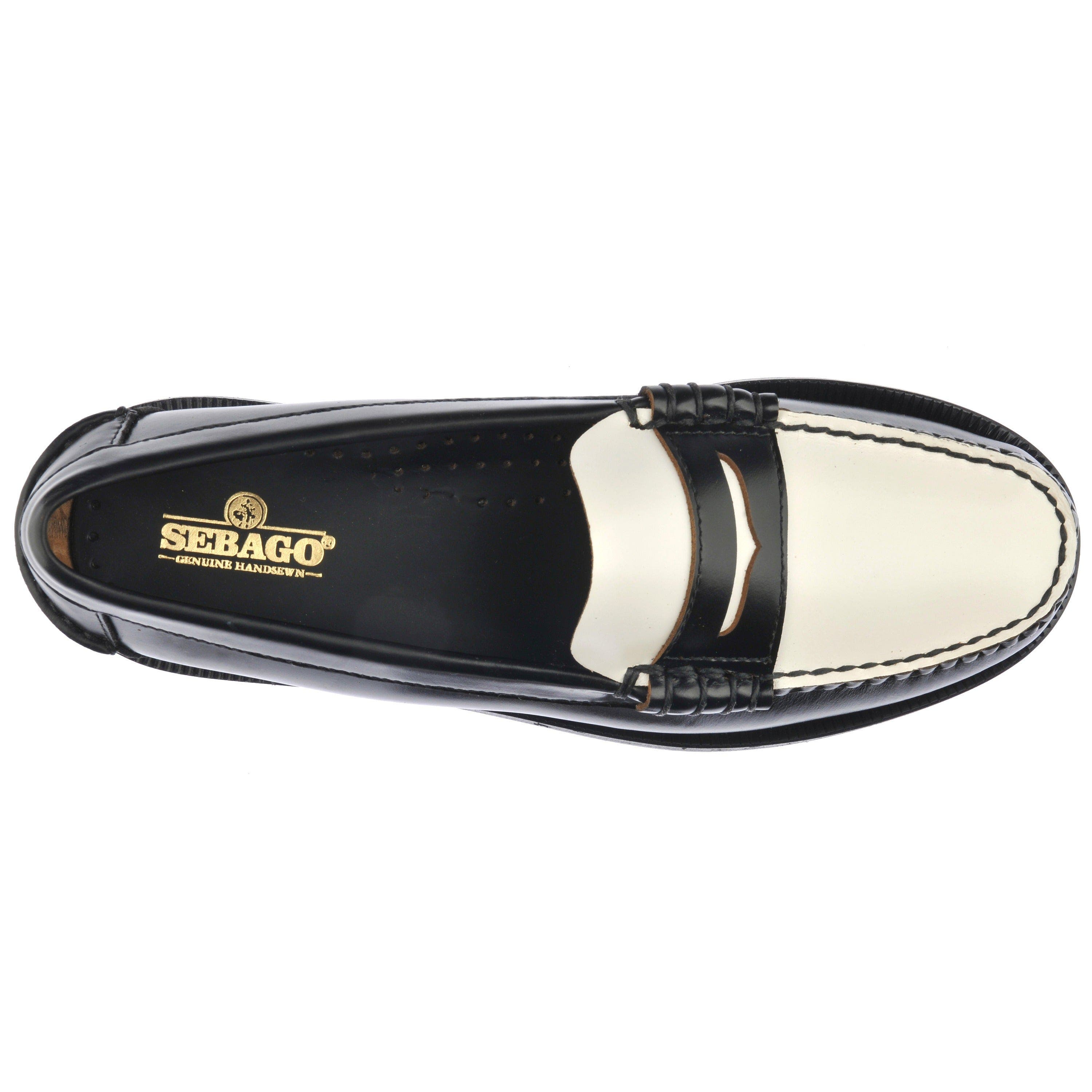 Sebago Classic Dan Penny Loafers, Alternate, color, Black-White