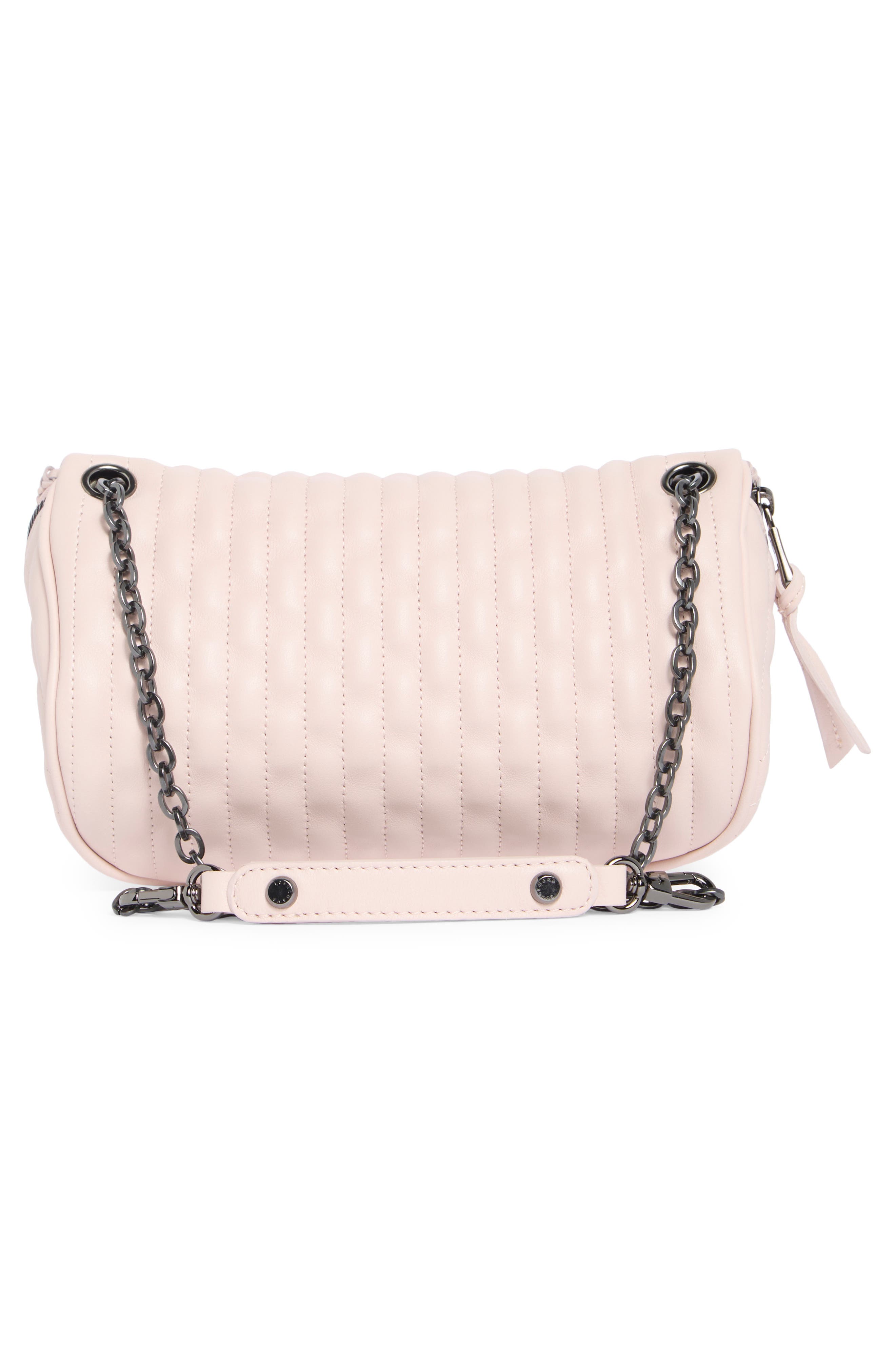 Longchamp Amazone Quilted Leather Belt Bag, Alternate, color, Pale Pink