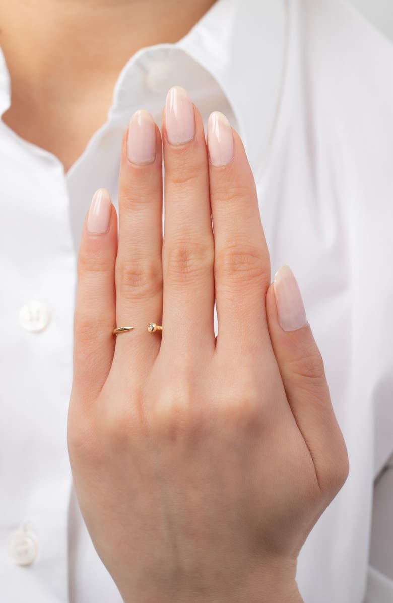 Zoe Lev Diamond Nail Ring, Alternate, color,