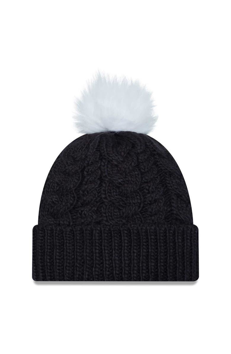 New Era Women's New Era Navy USMNT Pom Cuffed Knit Hat, Alternate, color, Navy