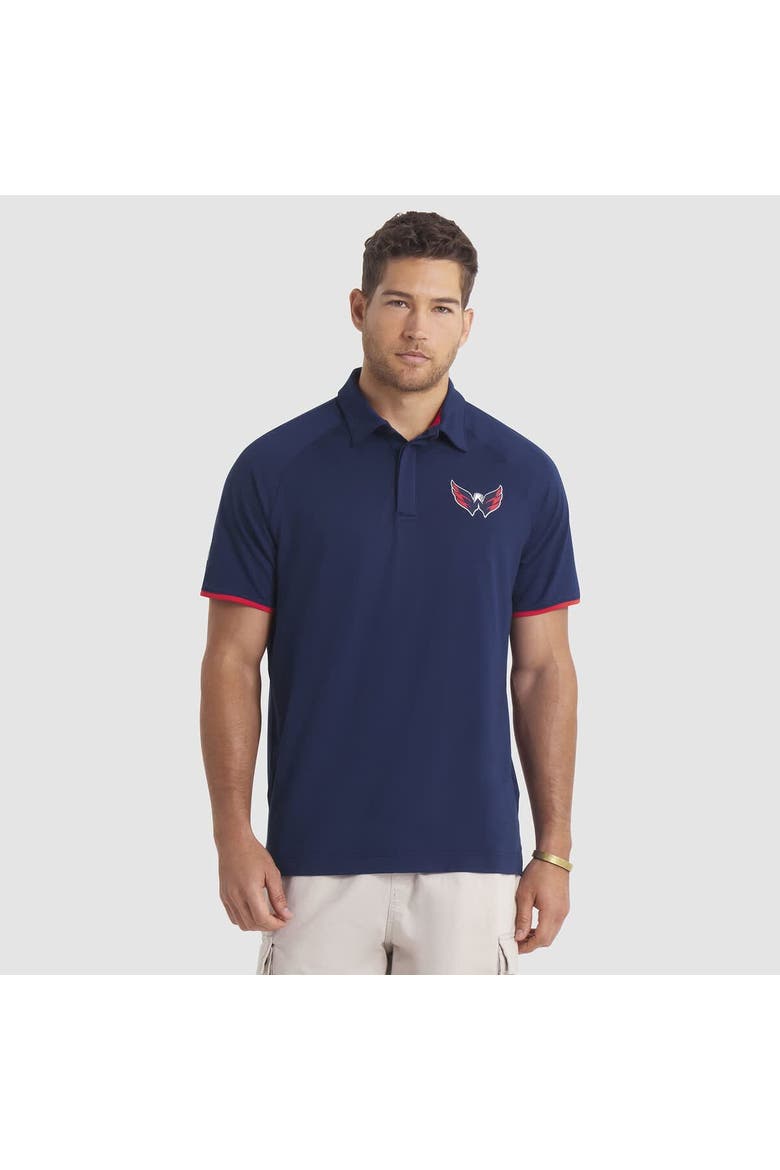 Men's Fanatics Navy Washington Capitals Authentic Pro Rink Raglan Polo, Main, color, Navy