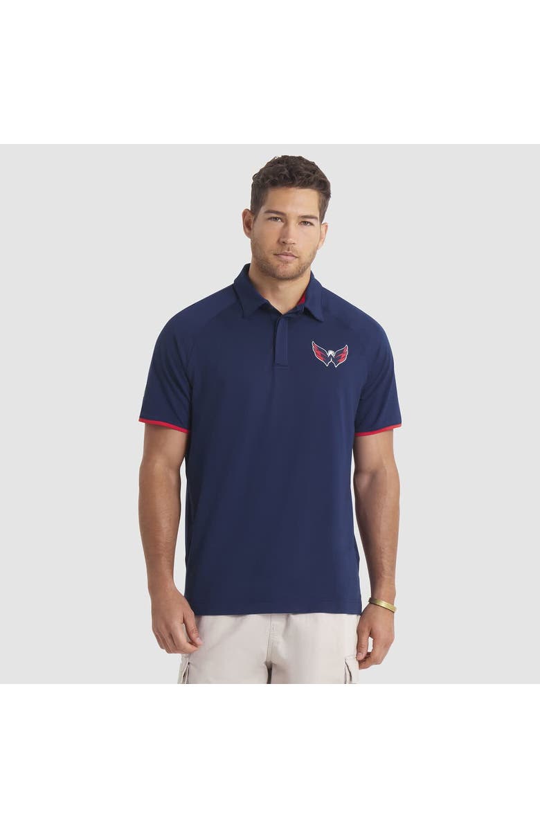 FANATICS Men's Fanatics Navy Washington Capitals Authentic Pro Rink Raglan Polo, Main, color, Navy