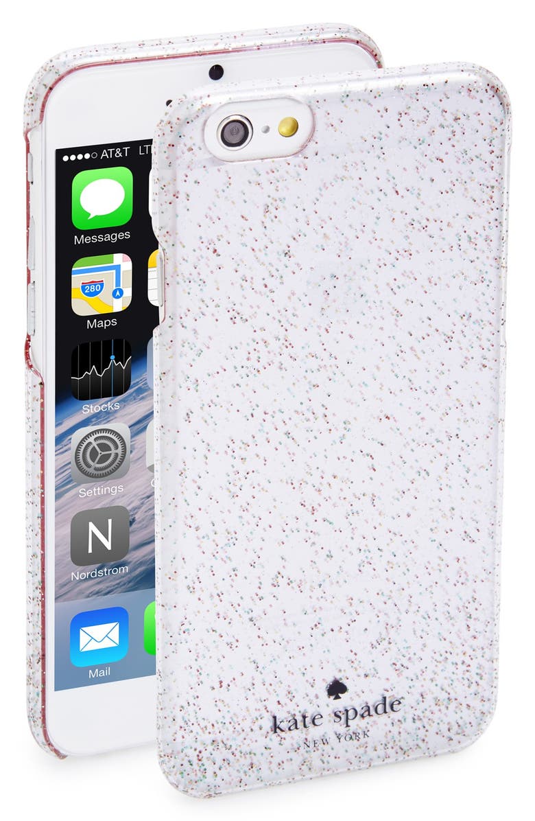 Kate Spade New York 'glitter' iPhone 6 case, Main, color, 