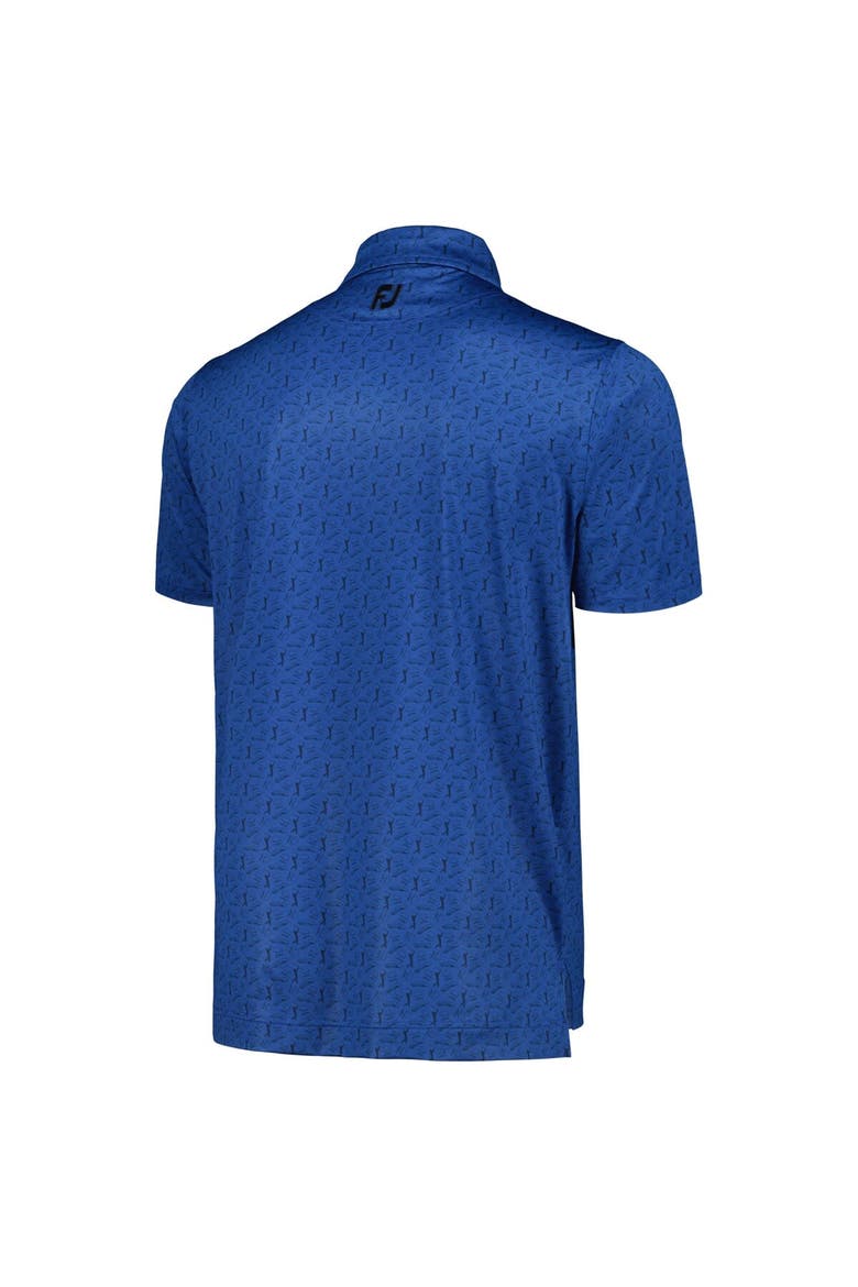 Men's FootJoy Navy THE PLAYERS Allover Print Polo, Alternate, color, Navy