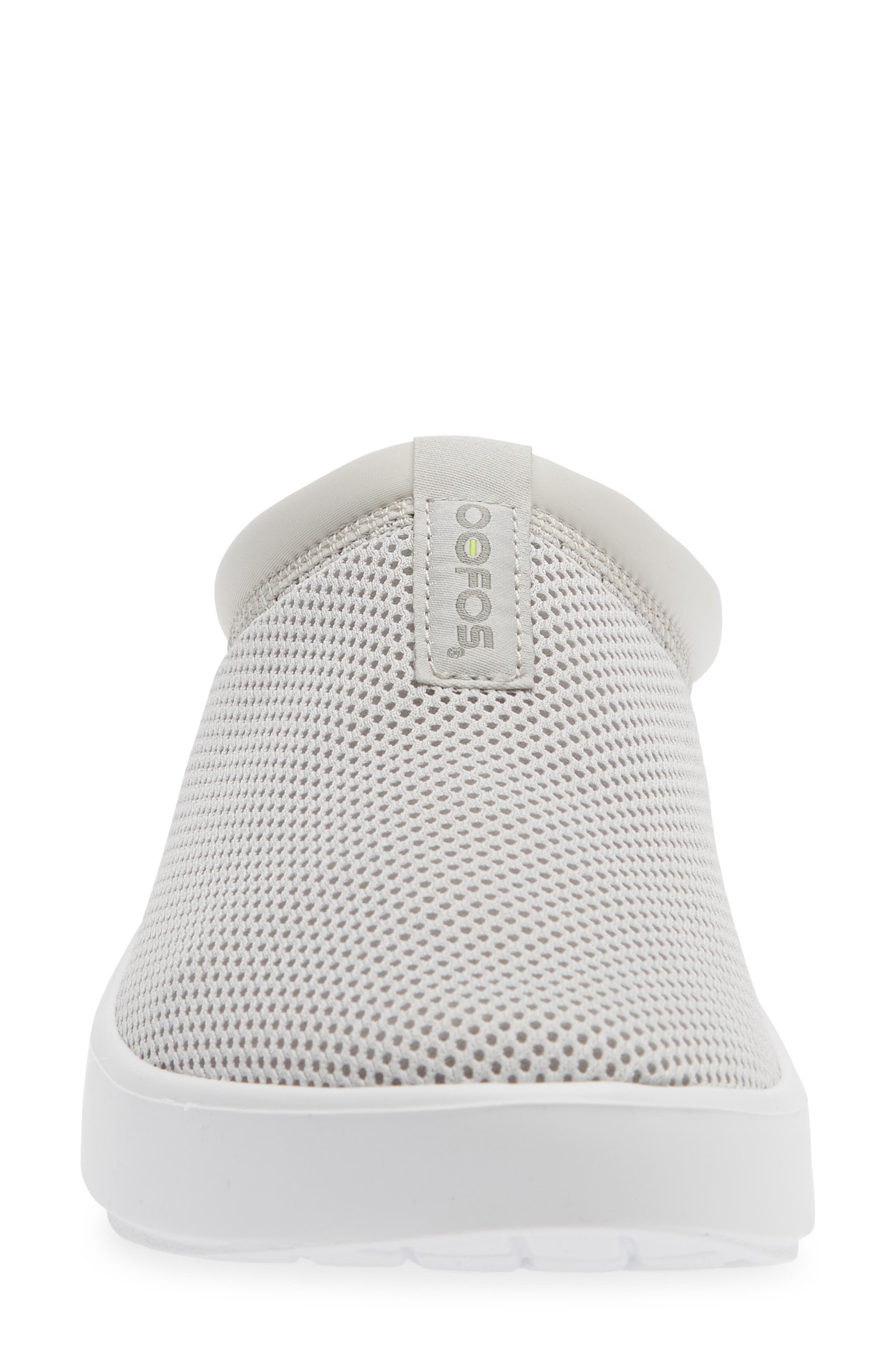 Oofos OOcoozie Sport Mule, Alternate, color, White/ Gray