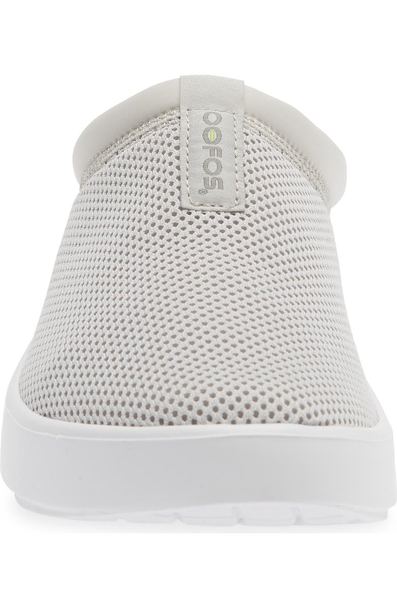 Oofos OOcoozie Sport Mule, Alternate, color, White/ Gray