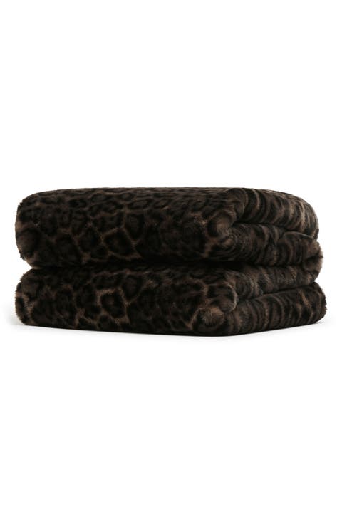 Brady Faux Fur Throw Blanket